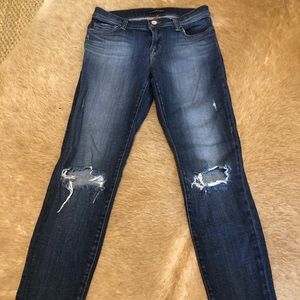 J Brand distrusted ankle jeans size 26